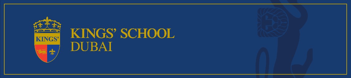 Kings' School Dubai Banner